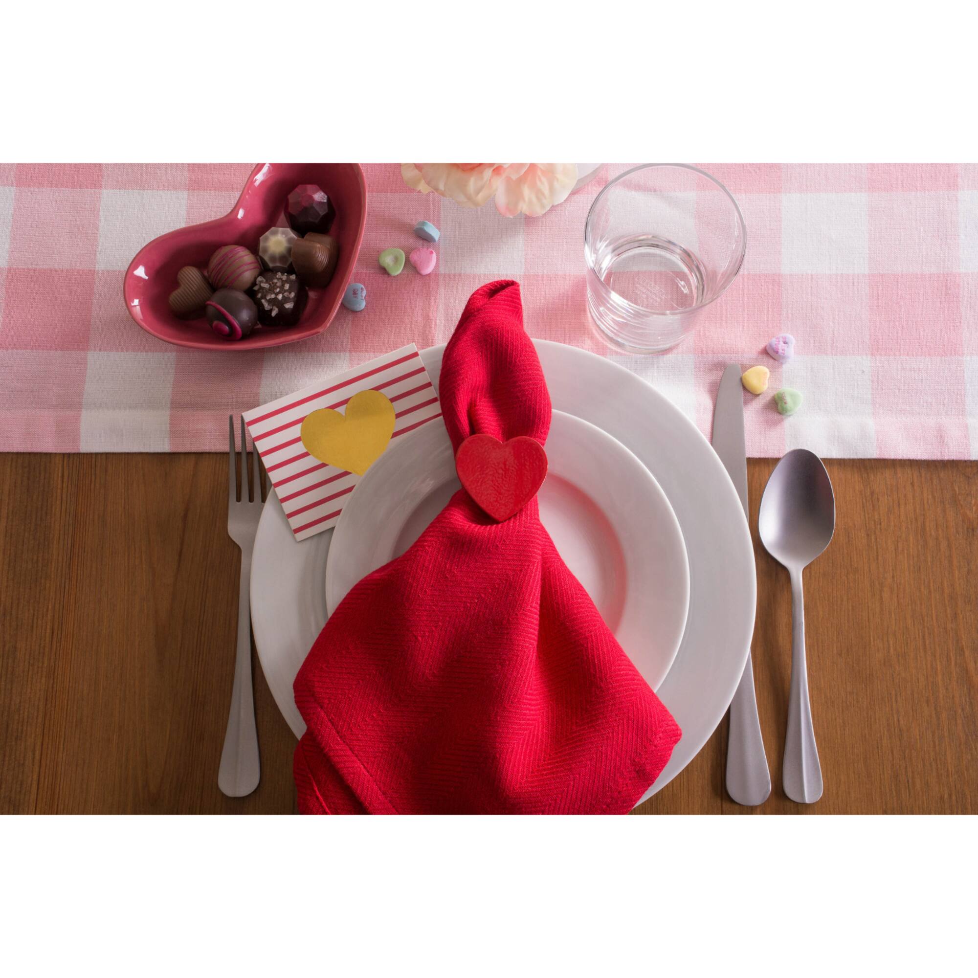 DII® Red Heart Napkin Rings, 6ct.